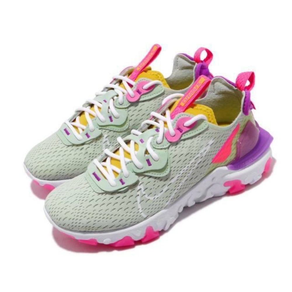 SALE!! RARE Nike React Vision D/SM/X Women’s Sneakers Size 9.5 Pistachio Frost - Picture 3 of 11
